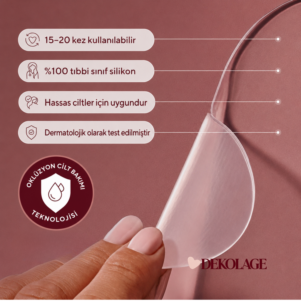 Dekolage™  Dekolte Çizgileri Karşıtı Silikon Bakım Pedi